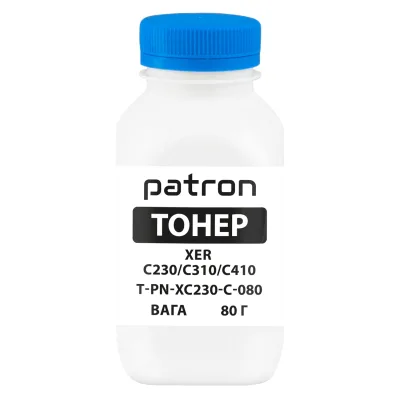 Тонер XER C230/C310/C410, 80 г, Cyan Patron (PN-XC230-C-080)