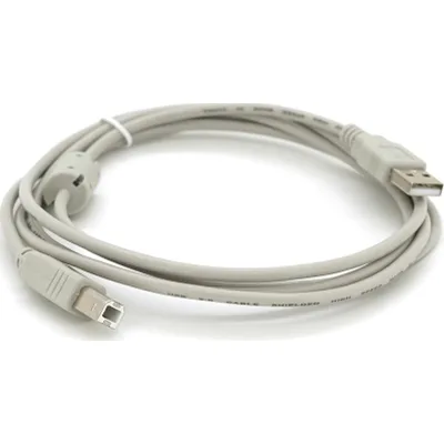 Кабель для принтера USB 2.0 AM/BM 1.8m ferrite white Voltronic (YT-AM/BM-1.8W)