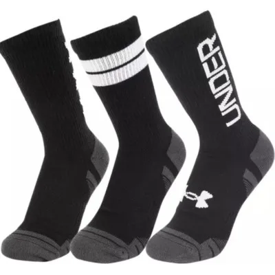 Шкарпетки Under Armour 1379515-002 Perf Tech Nov 3 пари Crew чорний LG (196884682408)