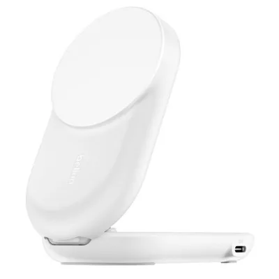 Зарядний пристрій Belkin UltraCharge Wireless 2-in-1 25W white (WIZ039KQWH)