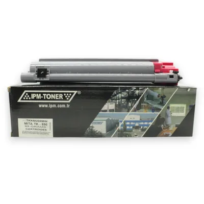 Картридж IPM Kyocera-Mita TK-590 Magenta 95г,+waste box, without chip (TKKM208MW)