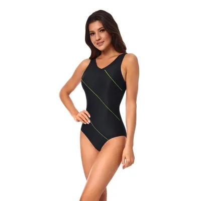 Купальник Aqua Speed Sophie 441-01 чорний, зелений 42 (5908217624529)
