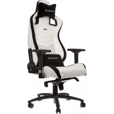 Крісло ігрове Noblechairs Epic White/Black (NBL-PU-WHT-001)