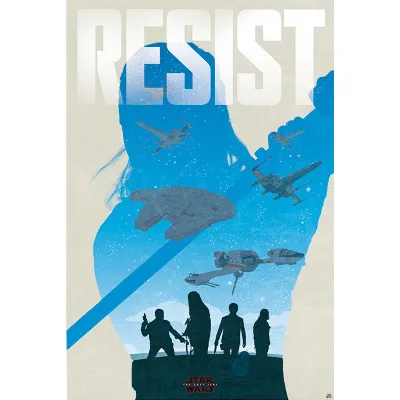 Стікер-наклейка ABYstyle Постер Star Wars — "Resist" 91.5x61 см (ABYDCO471)