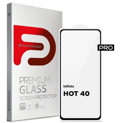 Скло захисне Armorstandart Pro Infinix HOT 40 Black (ARM73826)