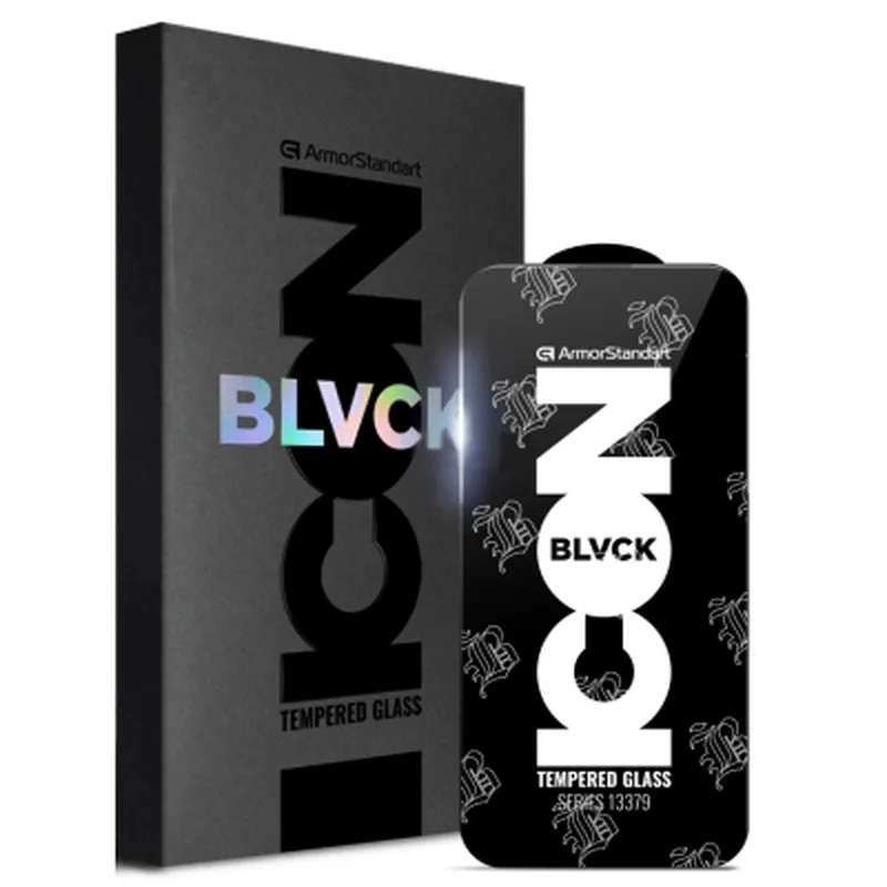 Скло захисне Armorstandart Supreme Black Icon 2.5D Apple iPhone 14 Plus/13 Pro Max (ARM69294)