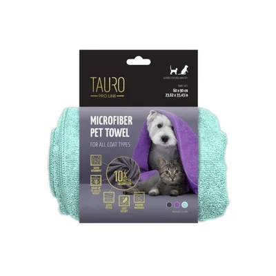 Рушник для тварин Tauro Pro Line з мікрофібри 80x120 см м'ятний (TPL63690)