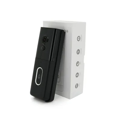 Дверний дзвінок YOSO Wi-Fi video 2MP battery -18650 SD card black (DoorVision-WIFI-02-2)