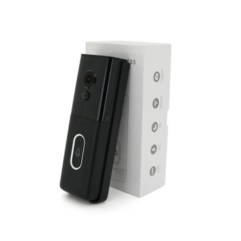 Дверний дзвінок YOSO Wi-Fi video 2MP battery -18650 SD card black (DoorVision-WIFI-02-2)