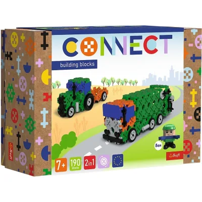 Конструктор Trefl Connect 2 в 1, 190 деталей (5900511619751)