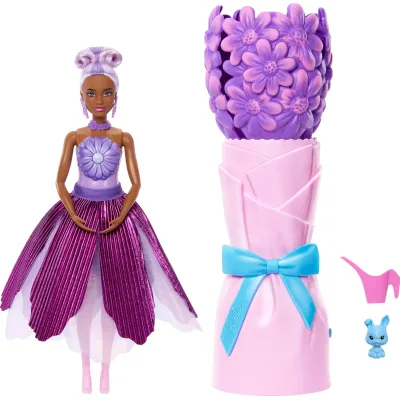 Лялька Barbie Набір-сюрприз з лялькою Barbie Petal Pop Фіолетова маргаритка (JMF58)