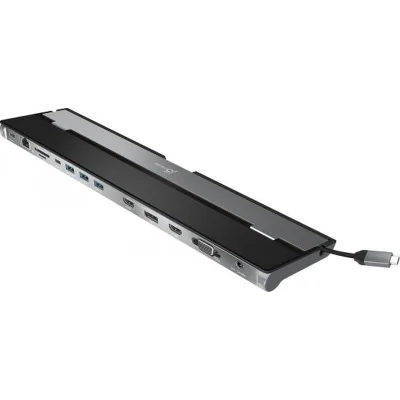 Порт-реплікатор J5create Dock-Station USB-C 10-in-1 (HDMI/PD/USB-A/USB-C/LAN/картридер/audio) (JCD543-N)
