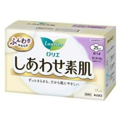 Гігієнічні прокладки Kao Laurier Happy Skin Extra Heavy Day Use 17 шт (4901301378422)