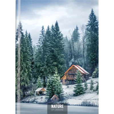 Блокнот Optima Nature of Ukraine: озеро А4, тверда обкл. 96 аркушів, клітинка (O20378-12)