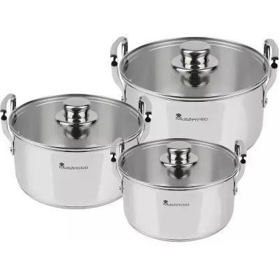 Набір посуду MasterPro Smart 3,14/6,5/11,6 л 6 предметів (BGMP-2145)