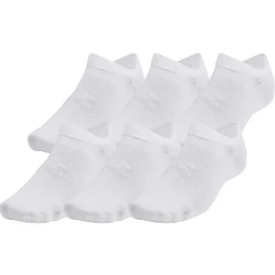 Шкарпетки Under Armour 1382611-100 Essential No Show 6 пар білий LG (196885583650)
