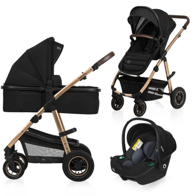 Коляска Lionelo 3 в 1 Amber Black Onyx (LO-AMBER BLACK ONYX (3in1))