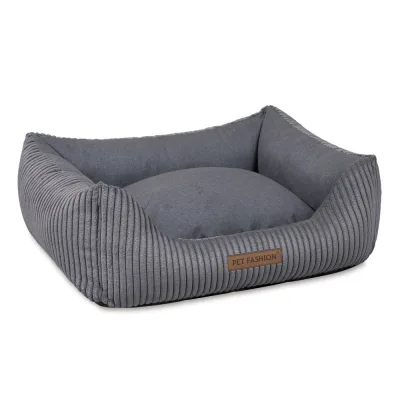 Лежак для тварин Pet Fashion DEVID 62х50х19 см темно-сірий (4823082444519)