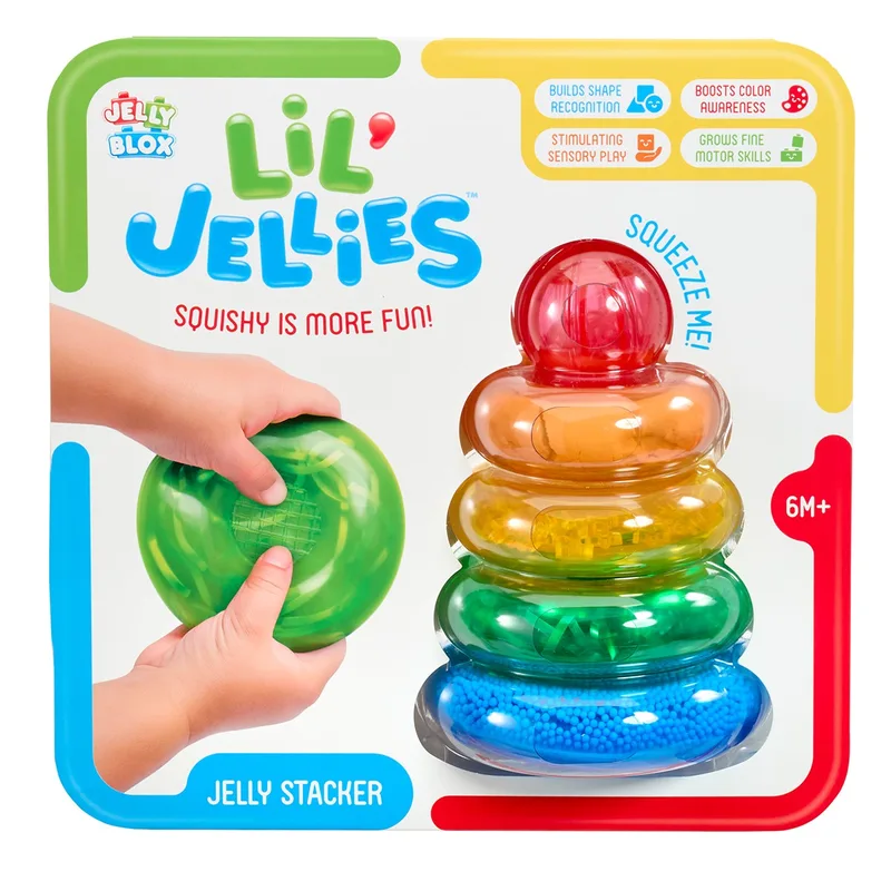 Сенсорний конструктор JELLY BLOX серії "Lil' Jellies" - ПІРАМІДКА-КОЛЬОРИНКА