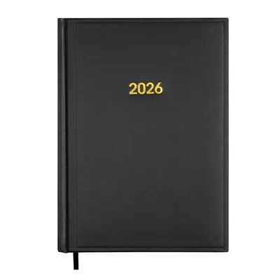 Тижневик Buromax датований 2026 BASE А5 чорний (BM.2108-01)