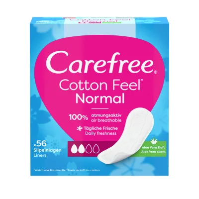 Щоденні прокладки Carefree М'якість бавовни з Алое 56 шт. (3574661486307)