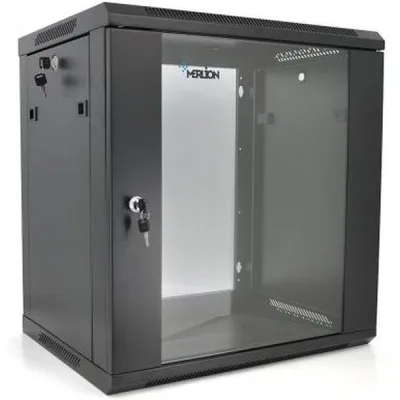 Шафа настінна Merlion 15U 19" 600*450*768 (Ш*Г*В)мм, black (Ml3-6415 / 23532)