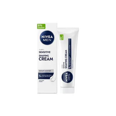 Крем для гоління Nivea MEN Sensitive Shaving Cream 0% Alcohol 100 мл (4005808309344)
