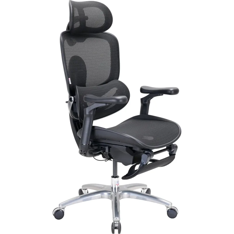 Офісне крісло Sihoo C300 LITE V2, Black, з підставкою для ног (C300-LITE-V2-B101-JT)