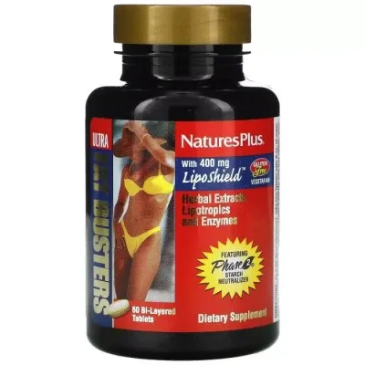 Трави Natures Plus Жироспалювач, Ultra Fat Busters, 60 таблеток (NAP-04338)