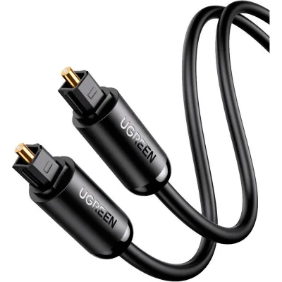 Кабель мультимедійний Optical Toslink 1.5m AV122 black Ugreen (70891)