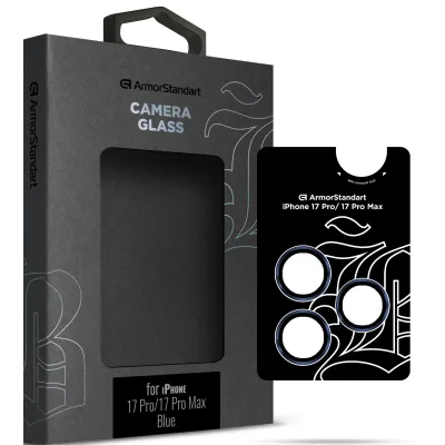 Скло захисне Armorstandart for Camera Supreme BI Apple iPhone 17 Pro / 17 Pro Max Blue (ARM86439)