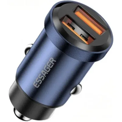 Зарядний пристрій Essager 2xUSB 30W blue (ECC2A-TL03)
