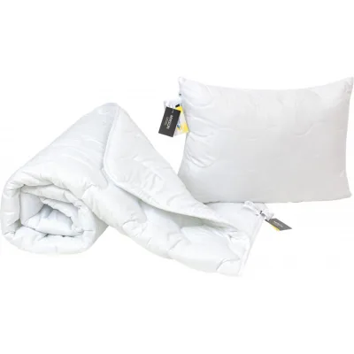 Ковдра MirSon Набір BamBoo №1681 Eco Light White Ковдра 155х215 + подушка (2200002655620)