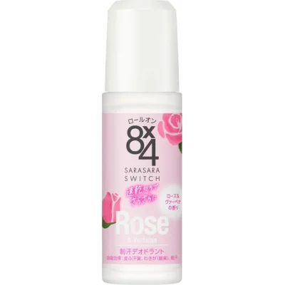 Антиперспірант Kao Biore 8x4 Aroma Switch Deodorant Roll-On Троянда і вербена 45 мл (4901301374523)
