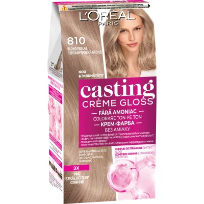 Фарба для волосся L'Oreal Paris Casting Creme Gloss 810 - Перламутровий блонд (3600521250051)