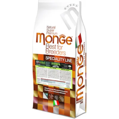 Сухий корм для собак Monge Dog Bwild Low Grain дикий кабан 15 кг (8009470056038)