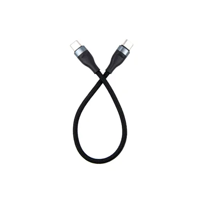 Дата кабель USB-C to USB-C 0.25m black Dengos (NTK-TC-TC-SHRT-BLACK)
