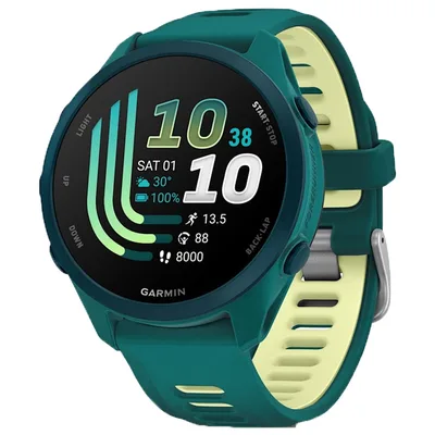 Смарт-годинник Garmin Forerunner 170 Music, GPS, WiFi, Teal Green/Citron, GPS смарт-годинник (010-03920-12)
