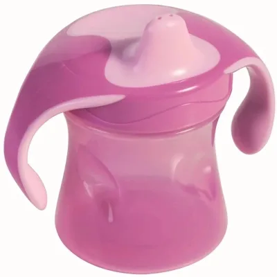 Поїльник-непроливайка Baby-Nova з ручками рожева 220 м (3966043)