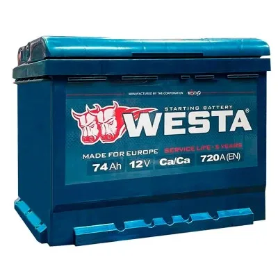 Акумулятор автомобільний Westa 6CT-74 А (0)