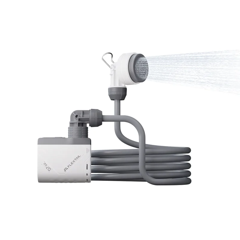 Душ портативний з насосом на акумуляторі Flextail Tiny Shower TS650WT / TS2500WT, білий
