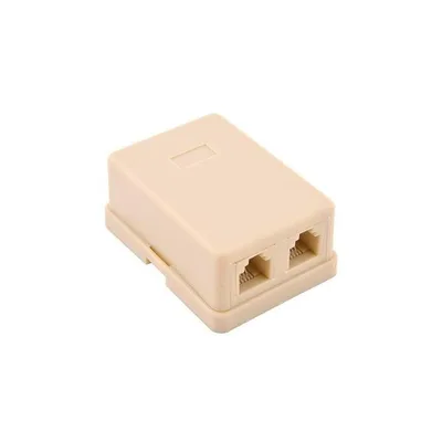 Телефонна розетка RJ12x2 UTP, 6P4C Ritar (06299 / StR-6P4CRJ12-2)