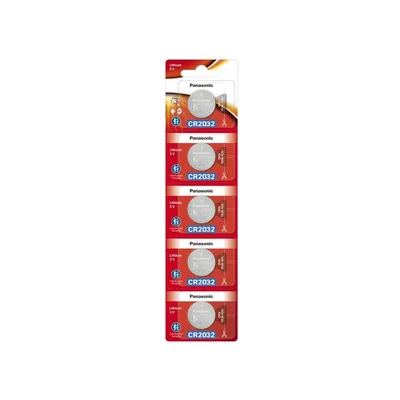 Батарейка CR 2032 Lithium 5pcs Blister Panasonic (CR-2032/5BE)