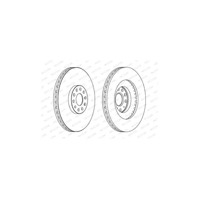Гальмівний диск FERODO DDF1504C-1 (упаковка 2 шт)