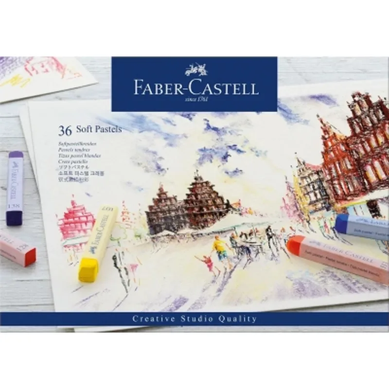 Пастель Faber-Castell Soft Pastels довжина крейди 70 мм, 36 кольорів, 128336 (16744)