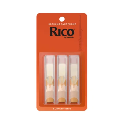 Тростина для саксофона D'Addario Rico - Soprano Sax #1.5 - 3-Pack (RIA0315)
