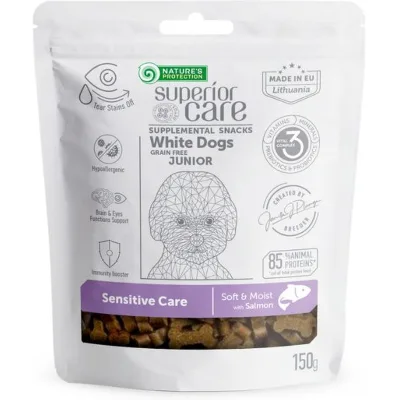 Ласощі для собак Nature's Protection Superior Care White Dogs Sensitive Care 150 г (KIKNPSC47657)