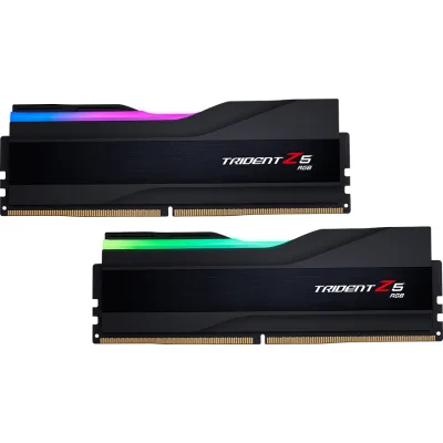 Модуль пам'яті для комп'ютера DDR5 32GB (2x16GB) 6400 Trident Z5 RGB Black G.Skill (F5-6400J3239G16GX2-TZ5RK)