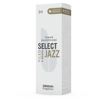 Тростина для саксофона D'Addario Organic Select Jazz - Tenor Sax Filed 2H - 5 Pack (ORSF05TSX2H)