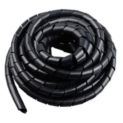 Органайзер для дротів спіральний, діаметр 12mm, довжина 8m, black Voltronic (YT-12-8B)